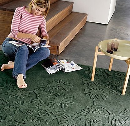 tapis laine contemporain
