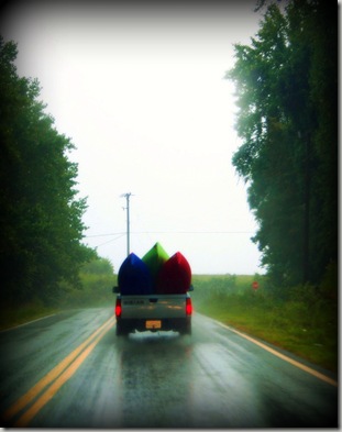 canoe truck canoe truck