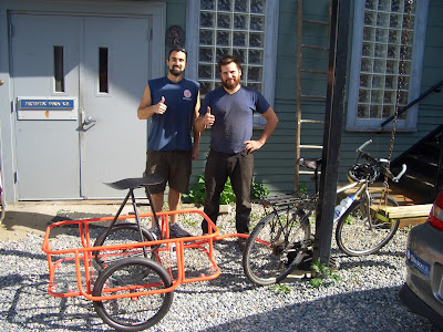 "Another satisfied customer" -Aaron. Myself and Aaron, master metal worker at his shop Trimount Ironworks in Dorchester. Couldn't have done it without Aaron. Thanks Aaron!