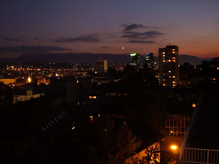 Sarajevo by Night from Bens Terrace