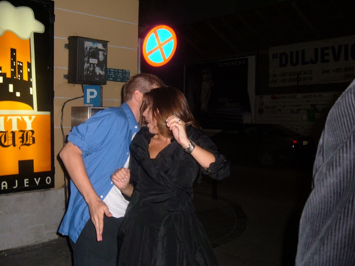 Dancing with Ivana at a Cafe After