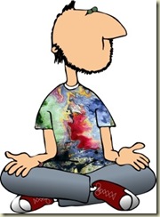 cool meditating guy