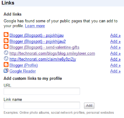 add connected site to google buzz