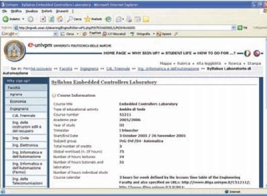  A screenshot of a Syllabus 
