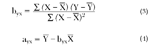 Correlation And Regression Analysis These Parameters Substituted In Equation 2 Describe The Straight Regression Line That Best Fits By Criterion Of Least Squares