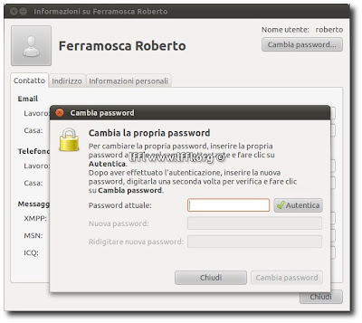 Come cambiare la nostra Password? Ubuntu