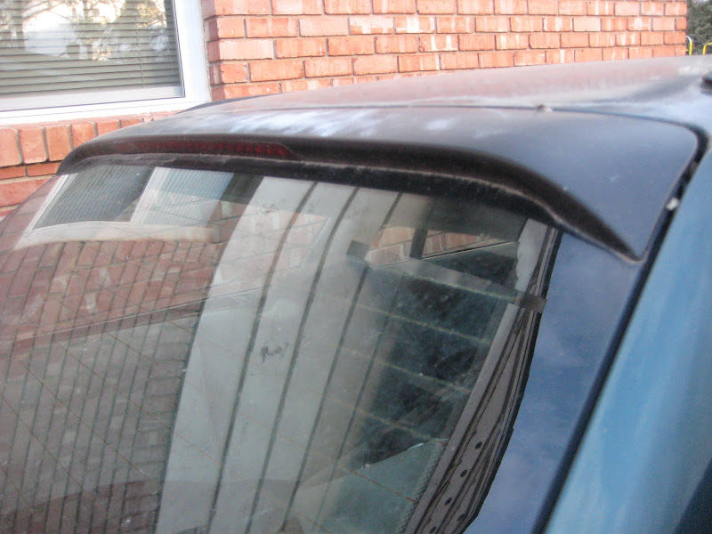 How to remove touring rear window spoiler with brake light