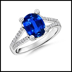 Oval-Blue-Sapphire-and-Diamond-Ring-with-Split-Shank-in-14k-White-Gold-(9x7-mm)_SRW0409SB_Reg