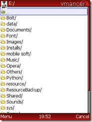 opera mini modifikasi - file manager