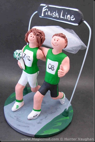 Marathon Wedding Cake Topper Marathon Wedding Cake Topper