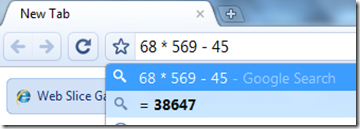 calculator in chrome