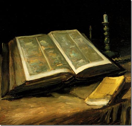 1885 Van Gogh Nature morte avec Bible,Still life with Bible, 65x85 cm _1