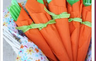Easter Carrot Napkin Bundles