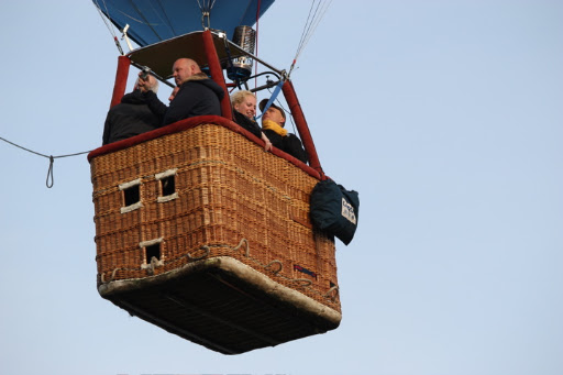 Ballonvaart op 27 Maart 2010 met een vertrek vanuit Harderwijk en een landing in Wapenveld