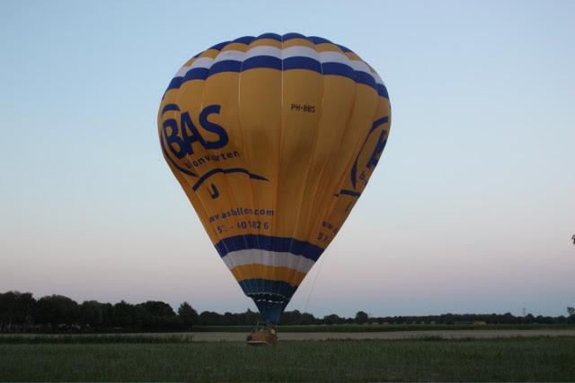 Ballonvaart vanuit Eindhoven langs de A2 naar Nederweert.