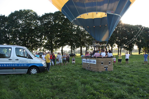 Ballonvaren met een groep van Exel naar Markelo.