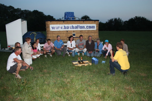 Ballonvaren met een groep van Exel naar Markelo.