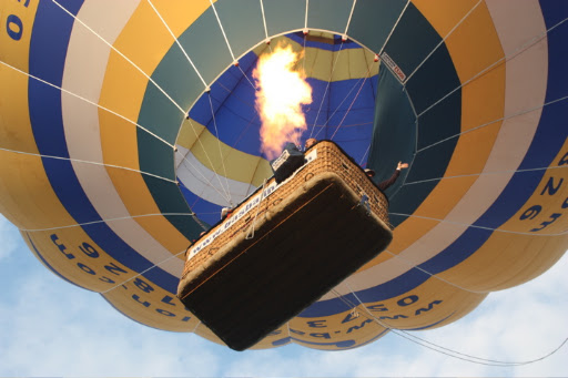 Ballonvaart vanuit Nijverdal over Rijssen naar Markelo met 12 personen.