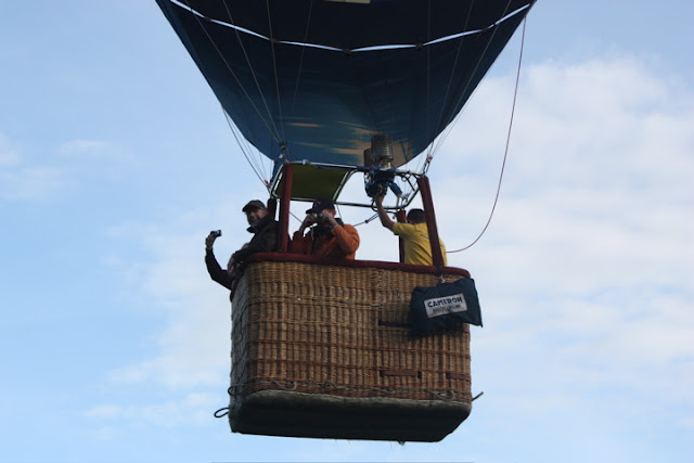 Prive ballonvaart over twente van Wierden naar Haaksbergen.