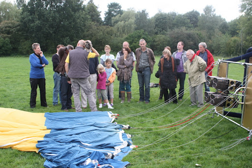 Ballonvaren van Apeldoorn naar Baak.