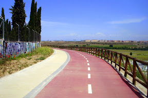 carril bici plaza norte Leganes