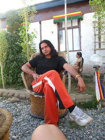 The yoga teacher- he smokes though... haha