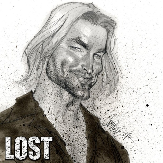  Caricaturas de personagens de Lost