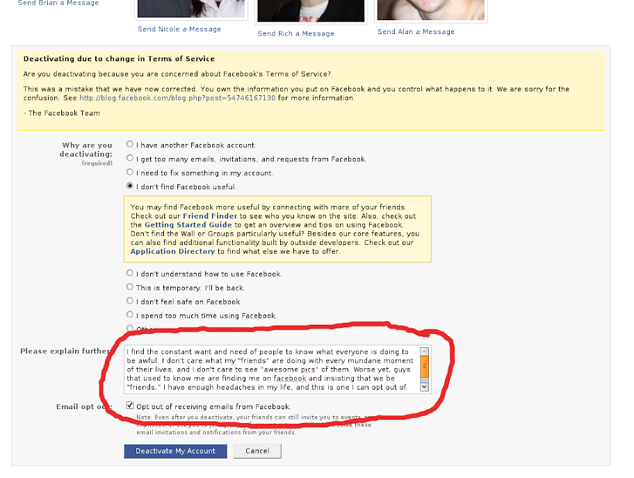 Goodbye, Facebook. Goodbye, Facebook.