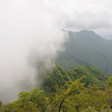 蛭ヶ岳アタック中。雲が迫ってきた。