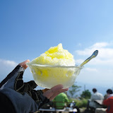 花立山荘のカキ氷。レモン。