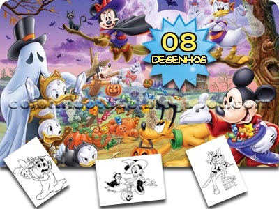 DESENHOS DO DIA DAS BRUXAS DISNEY PARA COLORIR DISNEY-HELLOWEEN-POST