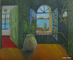 012 - L'appartement de Thérèse - 1991<br />
92 x 73 - Acrylique sur toile