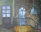 143 - Chez Flo - 1999<br />
24 x 19 - Acrylique