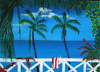 154 - SXM - 2006<br />
70 x 50 - Technique mixte sur toile