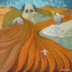 171 - Terracotta - 2007<br />
100 x 100 - Sable et acrylique sur toile