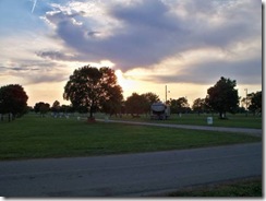 Sunset over Campground