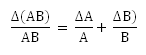 formula for uncertainty multiplication