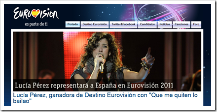 Lucía Perez a Eurovisión