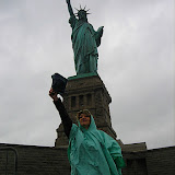 At the Statue on the rain