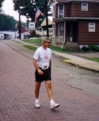 George Madzia in the Adena 5K Run/Walk, July 4, 1995