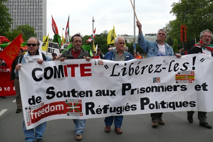 comite de solidaridad de Lieje (Bélgica) en Bruselas