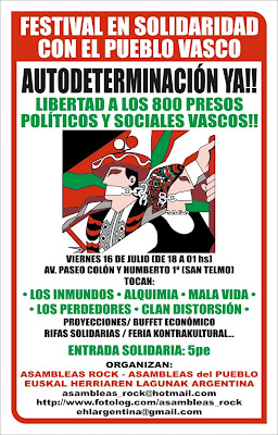 festival solidaridad con pueblo vasco en argentina