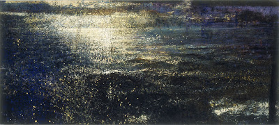 "Charon," 1999, oil on linen over panel, 36"x80"