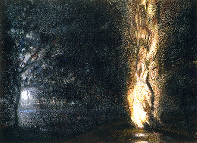 "Turner," 1999, raw pigment and pastel on paper, 20"x24"