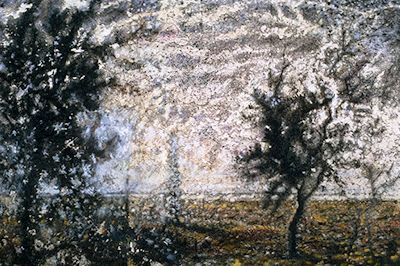 "Ventano," 1999, raw pigment and pastel on paper, 40"x48"