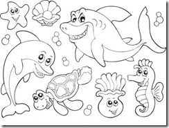 Sea Life to Color - K