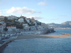 Plage du proph�te sur la Corniche au lever de Soleil