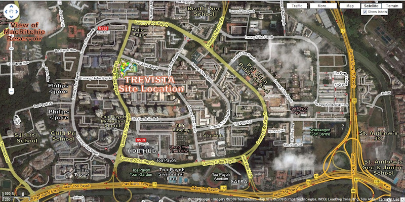 Click to enlarge view Trevista-location map