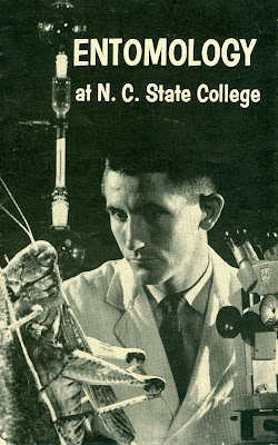 brochure with giant grasshopper on cover