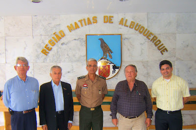 Ten R/2 Ricardo Pio (Tu 66), Ten R/2 Claudio Borba (Tu 59), Gen Div Ananias, Ten R/2 Cassundé (Tu 67), Ten R/2 Rogério (Tu 94)